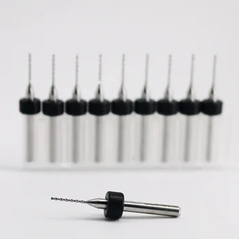 0.8 mm 10 adet / grup Karbür Mikro Matkap Uçları CNC PCB Matkap Ucu Seti Broca mini matkap