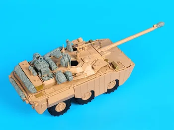 1:35 Ölçekli Reçine döküm Zırhlı Araç AMX-10 RCR tank arabası Parçaları Modifikasyonu İçermez Boyasız Tankı Modeli