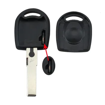 1 Adet Transponder Anahtar Kutu İle ID48 çip VW Polo Golf SEAT Ibiza Leon SKODA Octavia için Çip kabuk