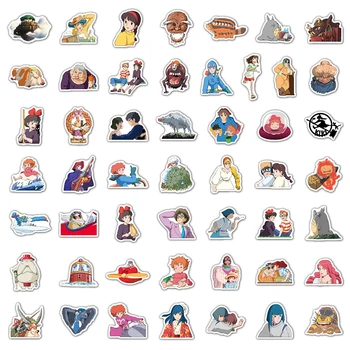 10/30/50/100 adet Karikatür Miyazaki Hayao Anime Çıkartmalar Ghibli Totoro Ruhların Kaçışı Prenses Mononoke Kırtasiye Sticker Çıkartma Oyuncak