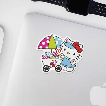 10/30/50 adet Sevimli Hello Kitty Karikatür Graffiti Etiketler Çıkartmaları Su Geçirmez DIY telefon kılıfı Su Şişesi Dizüstü laptop etiketi Paketleri
