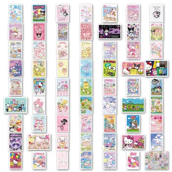 10/30/67/127 ADET Mix Kuromi Melodi Kitty Posteri Anime Çıkartmalar Araba Gitar Motosiklet Bagaj Bavul DIY Sevimli Sticker Çıkartma Oyuncak