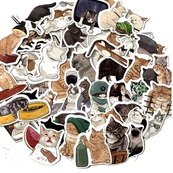 10/54/108 adet Sevimli Kediler Hayvan Graffiti Çıkartmalar Karikatür Çıkartmaları Çocuk Oyuncak DIY Günlüğü Bavul Karalama Defteri Telefon Dizüstü Bisiklet Sticker