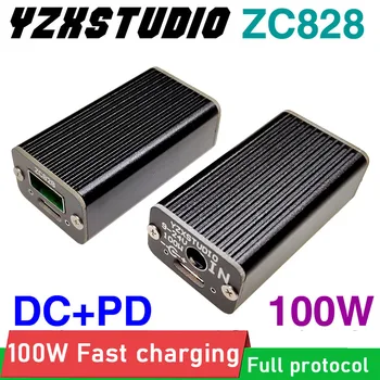 100W Süper flaş Hızlı şarj QC pil USB araba şarjı DC + PD Tam protokol VOOC OPFO QC4. 0 PD 2.0 3.0 dizüstü DC GÜÇ 12V