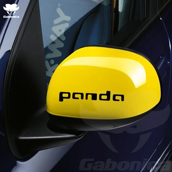 2 ADET Araba dikiz aynası dekorasyon çıkartması araba vücut sticker Fiat Panda İçin çıkartma araba aksesuarları