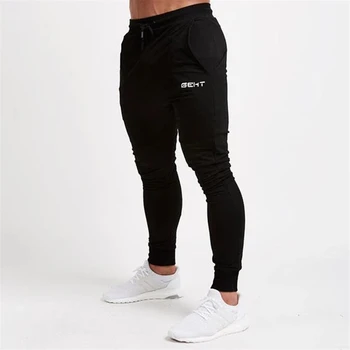 2022 GEHT marka Rahat dar pantolon Erkek Joggers Sweatpants Spor Egzersiz Marka eşofman altları Yeni Sonbahar Erkek Moda Pantolon