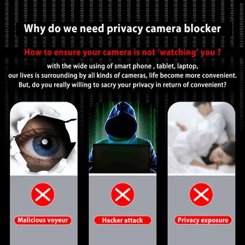 3 in 1 WebCam Kapağı Panjur Mıknatıs Kaymak Evrensel Anti Spy kamera kılıfı Macbook Laptop İçin iPad tablet telefon Gizlilik Sticker