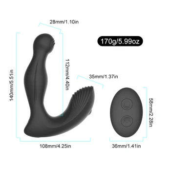 360 ° Dönen Anal Vibratör Erkekler için prostat masaj aleti Kablosuz Butt Plug Anüs Teşvik Anal Plug Seks Ürünleri Yetişkinler için Eşcinseller