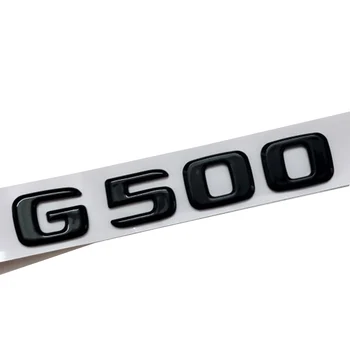 3D ABS Parlak Siyah Araba Arka Bagaj Rozet Çıkartması Harfler Etiket Logosu G 500 4MATIC Amblemi Mercedes G500 W463 W464 Aksesuarları