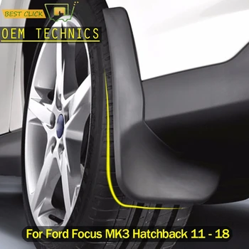 4 adet çamurluk genişletici Araba Çamur Flaps Splash Muhafızları Çamurluklar Ford Focus 3 için MK3 Hatchback 2011 2012 2013 2016 2017 2018