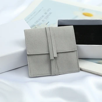 5 adet Katlanmış Mikrofiber Kadife Küçük hediye keseleri Takı Organizatör Düğün Küpe Kolye Yılbaşı hediyeleri kese ambalaj