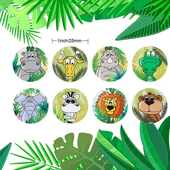 500 adet Çocuklar Çıkartmalar Vahşi Hayvanlar aslan,kaplan Kız Erkek Ödülleri Sticker Okul Öğretmeni için Klasik Oyuncaklar