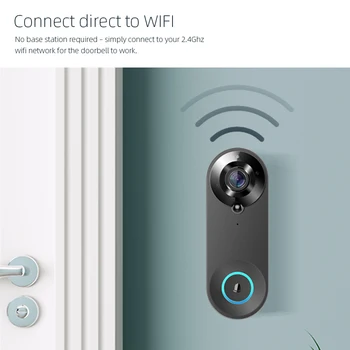 Alexa Google Sesli Komut Tuya Akıllı WiFi Özellikli Video Doordell Kamera FHD Açık IP65 Kullanımı ile 4400mAh şarj edilebilir pil