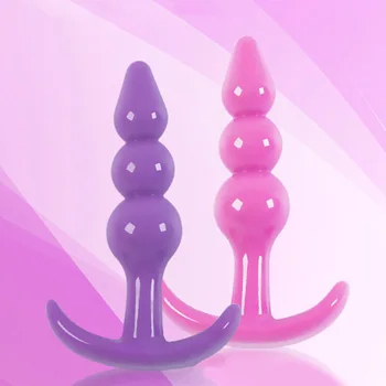 Anal Boncuk Topları Butt Silikon Fiş G-Spot Stimülasyon Erkek Kadın Seks Oyuncakları kadın Hediye için mükemmel yaramaz çiftlerin oyunları