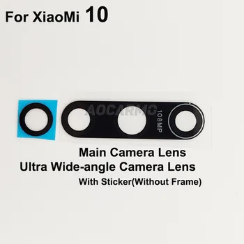 Aocarmo Ana Kamera Lens Ultra Geniş açı Arka Arka Kamera lens camı Çerçeve Halka Kapak Yapışkanlı Etiket XiaoMi 10 mi10