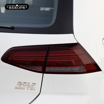 Araba Far Tonu Siyah koruyucu film Arka Lambası Şeffaf TPU Sticker Volkswagen VW Golf 7 8 MK7-2022 Aksesuarları