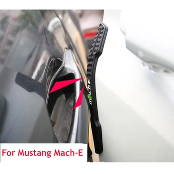 Araba Kapı Kenar Anti-çarpışma Silikon Koruma Çubuğu Anti Scratch Şerit Sticker Ford Mustang İçin Mach-E 2021 2022 Aksesuarları