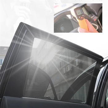 Araba pencere gölgeliği Changan CS35 artı 2018 2019 2020 2021 Mesh UV Koruma Manyetik Pencere Güneşlik Araba Perdesi Aksesuarları