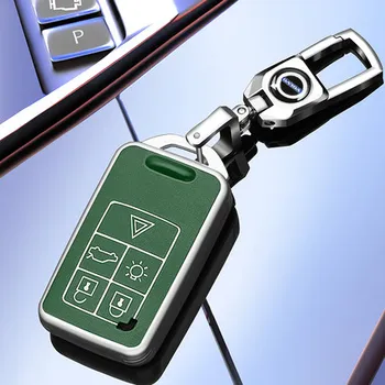 Araba Yedek Akıllı Uzaktan Anahtar kılıflı anahtar Kılıfı Volvo XC60 S60 S60L V40 V60 S80 XC70 akıllı araba kılıfı Logo ile