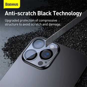 Baseus 2 Adet Kamera Lens Koruyucu iPhone 14 Pro Max 13Pro Temperli Cam Lens Cam iPhone 14 13 12 Lens Koruma Filmi