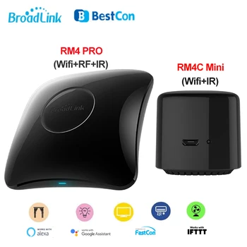 Broadlink RM4 PRO Con RM4C Mini Akıllı Ev WiFi IR RF Kablosuz Evrensel Uzaktan Kumanda TV Denetleyici Alexa ile Çalışır ses