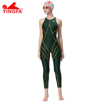 Büyük indirim! Yingfa Su Geçirmez Kadın Spandex Bodysuit Yüzme tam giyisi Kadınlar İçin Likra giyisi s Erkekler
