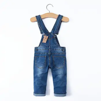 Chumhey 0-8Y Çocuk Tulumları Bebek Erkek Kız Önlük Askı Kot Yumuşak Sıkı Denim Pantolon Çocuk Giyim Elbise Bahar