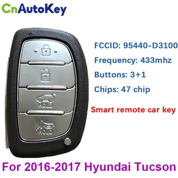 CN020120 Orijinal / Satış Sonrası 4 Düğme akıllı anahtar Fob 2016-2017 Hyundai Tucson İçin TQ8-FOB-4F07 95440-D3100