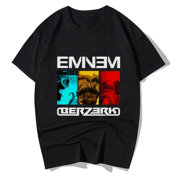 Eminem Öfke Yönetimi Tur 2002 T Gömlek Erkekler Vintage Harajuku Komik Karikatür Punk Unisex Hip Hop Tops Grafik Tees Erkek Tops