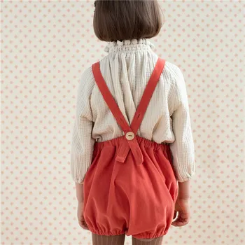 EnkeliBB Toddler Kız Olgunlaşanlar Soor Ploom Çocuklar Genel Bahar Yaz Çocuk Avrupa ve Amerikan Şık Tek parça Giyim