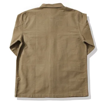 Erkek Kargo Ceket Angarya Programı 4 Cepler Askeri Taktik İş Giysisi Vintage Casual Erkek Giyim İlkbahar Sonbahar Dış Giyim