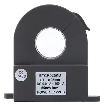ETCR025KD Split Tip Yüksek Doğruluk DC Kaçak akım Sensörü Osiloskop Endüstriyel Kontrol Dijital 25mm Kelepçe Metre