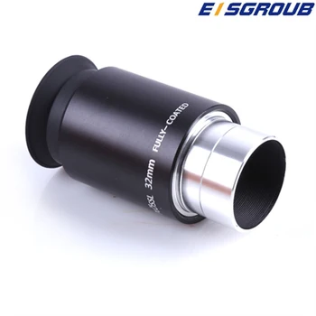 Eısgroub PL PLOSSL 32mm PL32mm Tam Kaplamalı 1.25 İnç 31.7 mm Optik Cam ile 32mm Metal Provin Yüksek Mercek Odak Uzaklığı