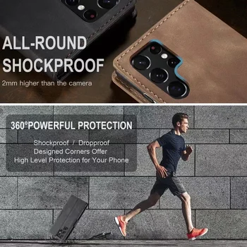 Flip Case Samsung Galaxy S22 Artı ultra Kılıf Deri cüzdan Samsung Galaxy S21 S20 S10 Artı S10E ultra Kılıf telefon kapakları