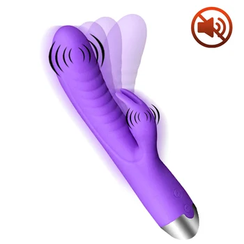 G Spot Yapay Penis Tavşan Vibratör Kadınlar için Çift Titreşim Silikon Kadın Vajina Klitoris Masajı Seks Oyuncakları Kadınlar için / Yetişkinler