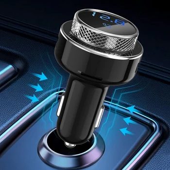 GC16 FM Verici Araba Hızlı Şarj Cihazı QC3. 0 Araba USB şarj aleti MP3 Çalar Bluetooth uyumlu 5.0 Handsfree Kablosuz Araç Kiti