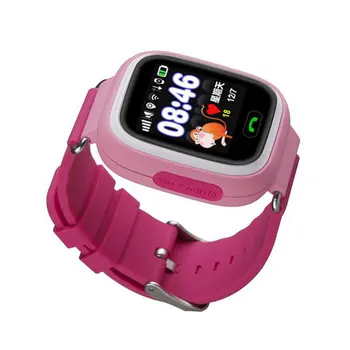 GPS Çocuklar akıllı saat Q90 Çocuk akıllı saat Bebek anti-kayıp Kol Saati SOS çağrı Konumu Cihazı Tracker Smartwatch Android IOS için