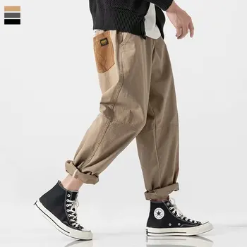Hip Hop Joggers harem pantolon erkek kargo pantolon Askeri Siyah Gri Pantolon Rahat Harajuku Streetwear Sweatpant Erkek Pantolon baggy