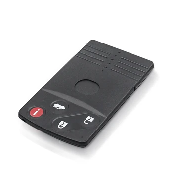 KEYYOU Mazda Uzaktan akıllı anahtar Kart Kabuk 2 / 4 Düğmeler Mazda 5 6 için CX-7 CX-9 RX8 Miata MX5 Kesilmemiş Bıçak FOB Vaka