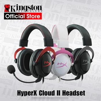 Kingston HyperX Bulut II Hi-Fi oyun Kulaklığı Silah Metal / Pembe / Kırmızı Kulaklıklar