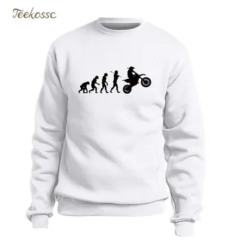 Kir bisiklet Evrim Motokros Kazak Erkekler Casual Hoodie Slim Fit Tişörtü 2022 Kış Sonbahar Polar Sıcak Gri Streetwear