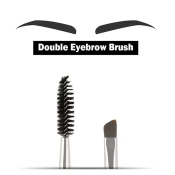 Kirpik Kaş Fırçası Çift Kafa Eyeliner Fırçası Maskara Değnek Aplikatör Göz Lashes Makyaj Araçları