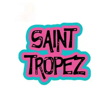 Kişilik Aziz Tropez Komik Araba Çıkartmaları Vinil Grafik RV VAN Güzel Çıkartması Araba Aksesuarları Logo Kapak Çizikler Su Geçirmez