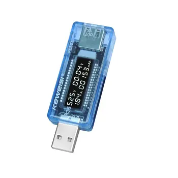 KWS-V20 USB Akım Gerilim Kapasitesi Test Cihazı Volt Akım Gerilim Algılama Şarj Kapasitesi tester ölçer Mobil Güç Dedektörü
