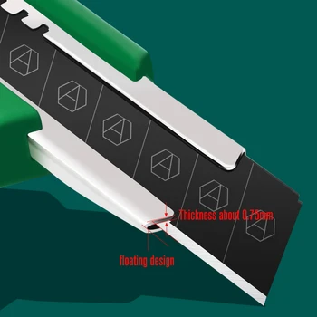 LAOA Maket Bıçağı Siyah Bıçak Rafı Ağır Kesme Aletleri Endüstriyel Kullanım Kutusu Folyo Bıçak Duvar Kağıdı kesici El Aleti