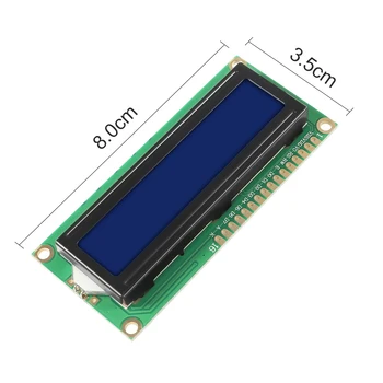 LCD1602 1602 modülü Mavi Yeşil ekran 16x2 Karakter lcd ekran Modülü HD44780 Denetleyici mavi siyah ışık