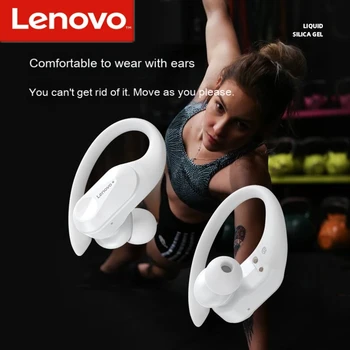 Lenovo LP75 TWS Bluetooth 5.3 Kulaklık Spor kablosuz kulaklıklar Su Geçirmez HiFi Stereo kablosuz kulaklık Mikrofon ile 400mAh