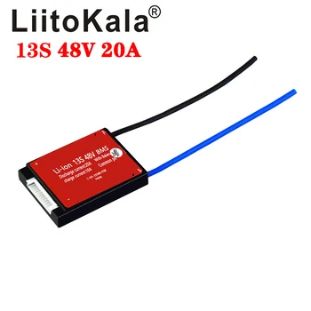 LiitoKala Li-ion 13S 48V 20A 18650 PCM pil koruma levhası BMS PCM dengeli lityum lityum pil modülü