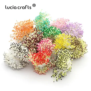 Lucia el sanatları 288 adet / grup Çiçek Ercik 6mm El Yapımı yapay çiçek DIY Düğün Ev Dekor İçin D0501