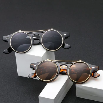 Marka Yuvarlak Güneş Gözlüğü Erkekler Kadınlar Unisex Retro Vintage Tasarım Küçük güneş gözlüğü Erkekler İçin Sürüş Sunglass Bayanlar Shades